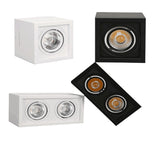 High-quality black and white bright decorative edge LED COB dimmable downlight ac85-265V 10W 20W LED ceiling spotlight