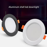 Led Downlight Recessed Kitchen Home Lamps 220V Ultra Thin Panel Lights 3W 5W 9W 12W 15W 18W LED Down Light Spot Led Ceiling Lamp