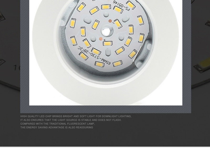 Led Downlight Recessed Kitchen Home Lamps 220V Ultra Thin Panel Lights 3W 5W 9W 12W 15W 18W LED Down Light Spot Led Ceiling Lamp