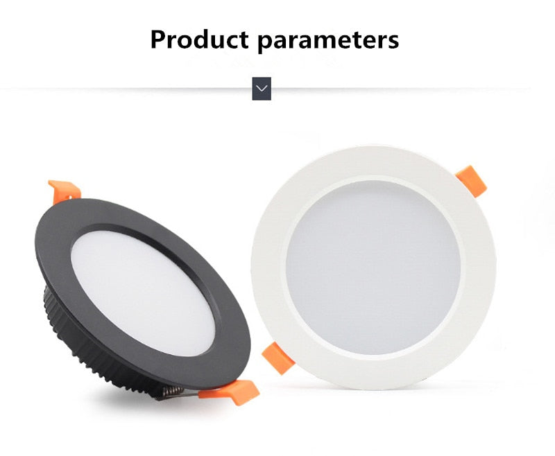 Led Downlight Recessed Kitchen Home Lamps 220V Ultra Thin Panel Lights 3W 5W 9W 12W 15W 18W LED Down Light Spot Led Ceiling Lamp