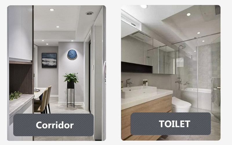 Led Downlight Recessed Kitchen Home Lamps 220V Ultra Thin Panel Lights 3W 5W 9W 12W 15W 18W LED Down Light Spot Led Ceiling Lamp