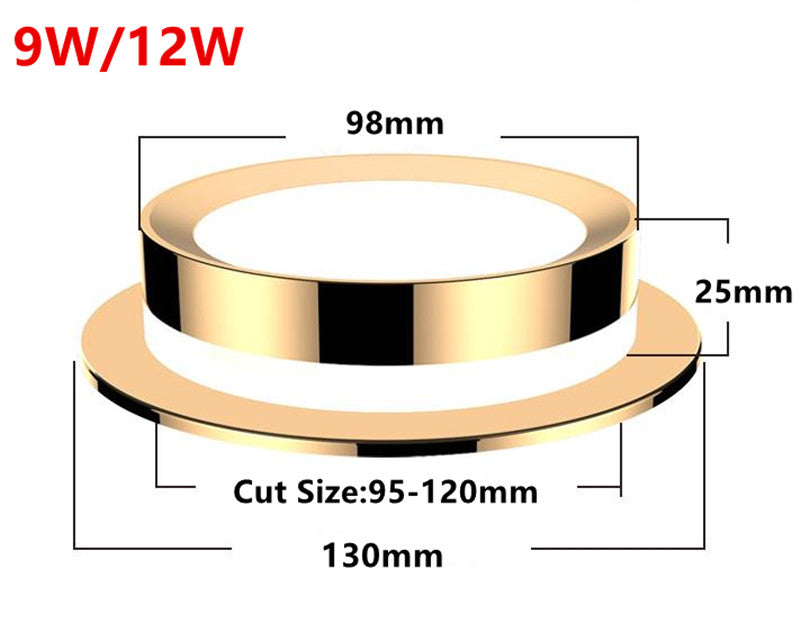 Dimmable Recessed Downlight 5W 7W 9W 12W Round LED Ceiling Spot Light for Home Porch Corridor Aisle Background 3000K 4000K 6000K