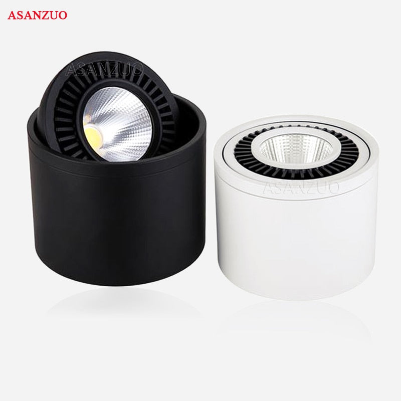 LED Surface Mounted Downlights 5W 7W 9W 15W LED Spot Light 360 Degree Rotating Dimmable Ceiling Lamp with LED Driver