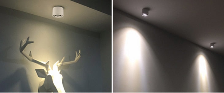 LED Surface Mounted Downlights 5W 7W 9W 15W LED Spot Light 360 Degree Rotating Dimmable Ceiling Lamp with LED Driver