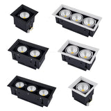 QIUBOSS Dimmable LED Downlights 220V for Living Room Recessed LED Ceiling Spotlights 20W COB Lighting Lights for Kitchen Bedroom