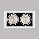 QIUBOSS Dimmable LED Downlights 220V for Living Room Recessed LED Ceiling Spotlights 20W COB Lighting Lights for Kitchen Bedroom
