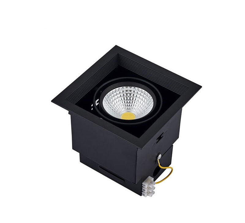 QIUBOSS Dimmable LED Downlights 220V for Living Room Recessed LED Ceiling Spotlights 20W COB Lighting Lights for Kitchen Bedroom