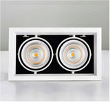 QIUBOSS Dimmable LED Downlights 220V for Living Room Recessed LED Ceiling Spotlights 20W COB Lighting Lights for Kitchen Bedroom