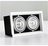 QIUBOSS Dimmable LED Downlights 220V for Living Room Recessed LED Ceiling Spotlights 20W COB Lighting Lights for Kitchen Bedroom