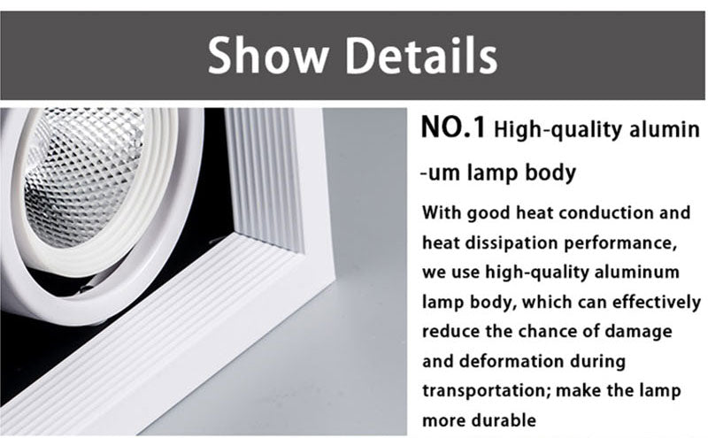 QIUBOSS Dimmable LED Downlights 220V for Living Room Recessed LED Ceiling Spotlights 20W COB Lighting Lights for Kitchen Bedroom