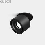 Round Foldable LED Recessed Downlights 5W/7W/9W/12W/15W COB Dimmable LED Ceiling Spotlight Background Lamps for Indoor Lighting