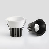 LED Round Recessed Dimmable Downlights 7W/9W/12W/15W COB LED Anti Glare Ceiling Spotlights AC90~260V Background Indoor Lighting