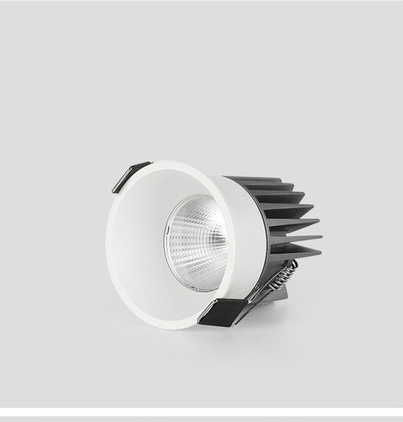 LED Round Recessed Dimmable Downlights 7W/9W/12W/15W COB LED Anti Glare Ceiling Spotlights AC90~260V Background Indoor Lighting