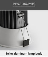 LED Round Recessed Dimmable Downlights 7W/9W/12W/15W COB LED Anti Glare Ceiling Spotlights AC90~260V Background Indoor Lighting