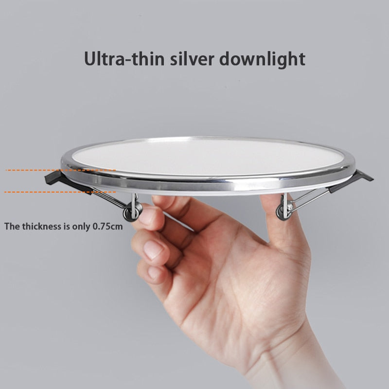 Ultra-thin downlight led recessed thin section 5W 7W 9W 12W 2021 new home decoration living room kitchen ceiling lamp spotlight