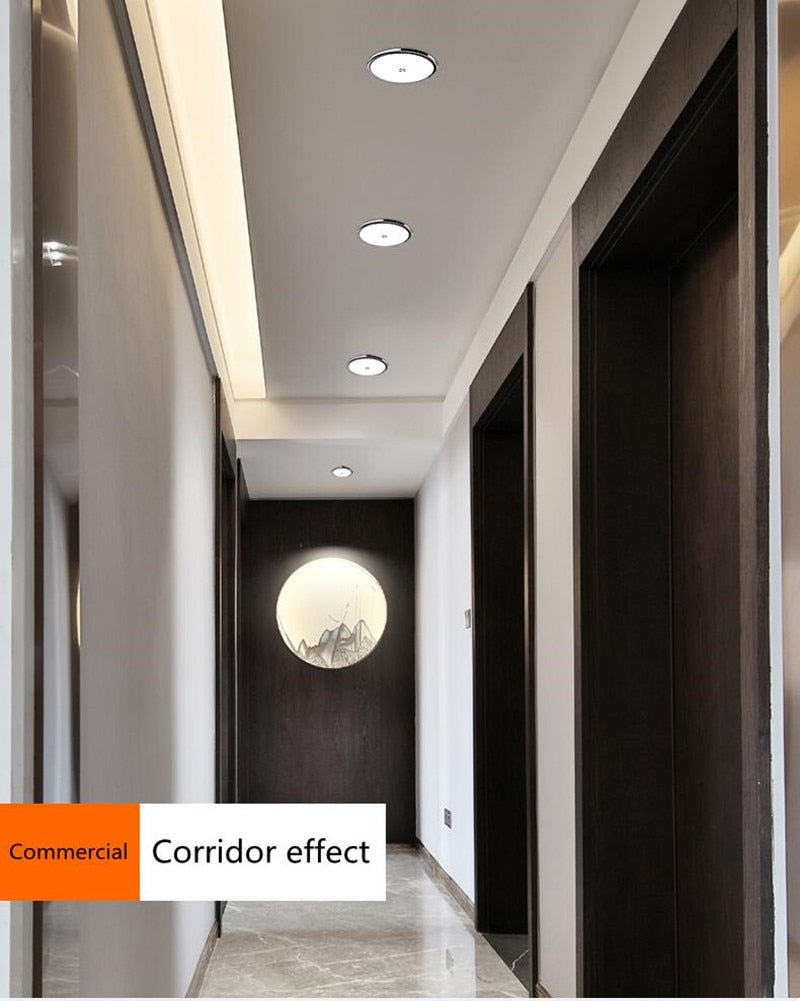 Ultra-thin downlight led recessed thin section 5W 7W 9W 12W 2021 new home decoration living room kitchen ceiling lamp spotlight