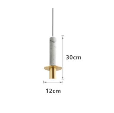 Modern Style Luxury Chandelier Personality Artistic Marble Living Room Lamp Special Cafe Bar Terrazzo Stairs Long LED Downlight