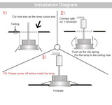 Led downlight spot led Super Bright Recessed LED Dimmable Downlight COB 7W 9W 12W 15W 18W LED Spot light Ceiling Lamp