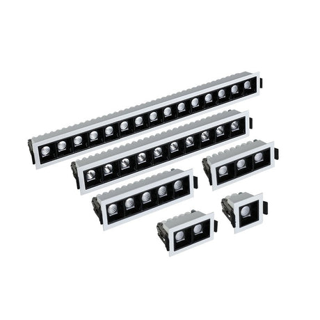 Square Recessed Dimmable LED Downlights 2W 4W 6W 10W 20W 30W COB LED Ceiling Lamp AC110V~220V LED Wall Spot Lights Indoor Lighting