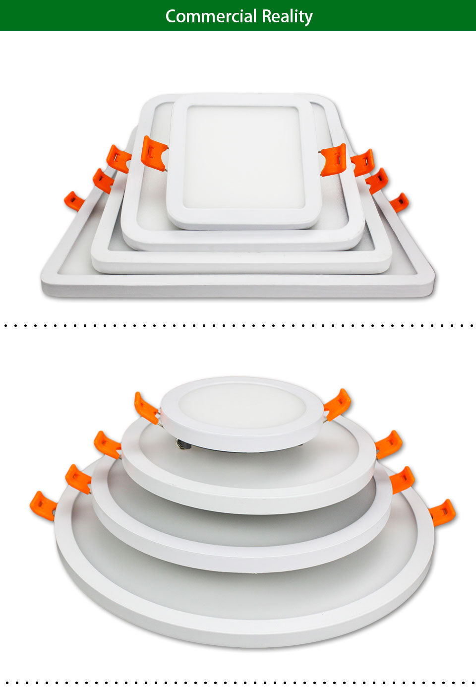 Narrow Frame Led Panel Light 6w 12w 18w 24w Round Square Ultra Thin Led downlight Cold White Warm White Indoor Lighting