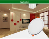 Narrow Frame Led Panel Light 6w 12w 18w 24w Round Square Ultra Thin Led downlight Cold White Warm White Indoor Lighting