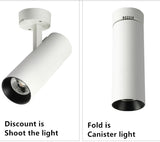 Surface Mounted LED Downlights Foldable 360° Rotatable COB LED Ceiling Spot lights 12W 15W 20W LED Lamps Background Wall Lighting