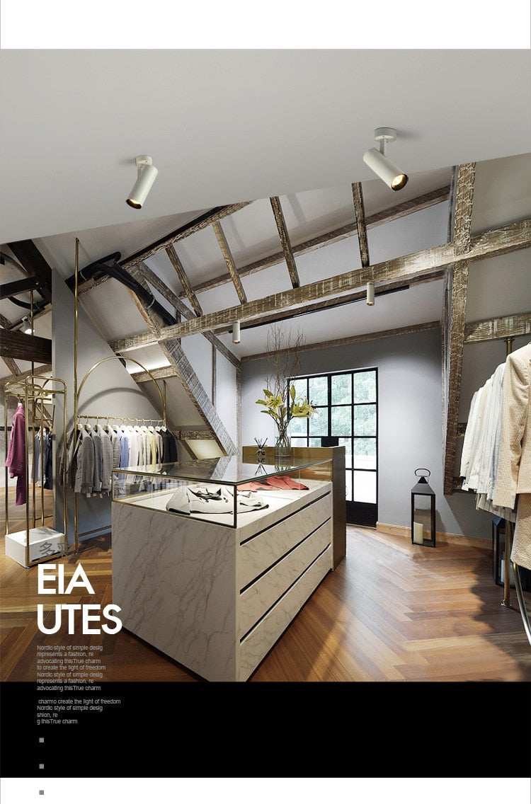 Surface Mounted LED Downlights Foldable 360° Rotatable COB LED Ceiling Spot lights 12W 15W 20W LED Lamps Background Wall Lighting