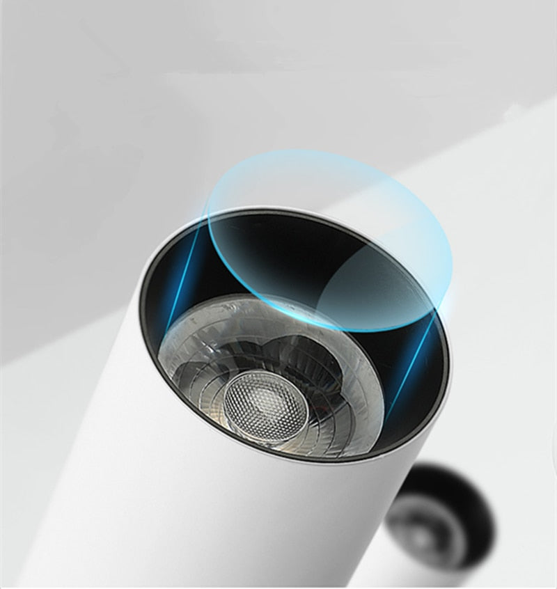 Surface Mounted LED Downlights Foldable 360° Rotatable COB LED Ceiling Spot lights 12W 15W 20W LED Lamps Background Wall Lighting