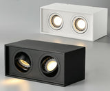 Surface Mounted Ceiling Downlight with 2X5W 2X7W 2X10W  GU10 Bulb Replaceable LED Spot Light AC85-265V Warm/Natural/Cold White