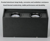 Surface Mounted Ceiling Downlight with 2X5W 2X7W 2X10W  GU10 Bulb Replaceable LED Spot Light AC85-265V Warm/Natural/Cold White