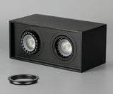 Surface Mounted Ceiling Downlight with 2X5W 2X7W 2X10W  GU10 Bulb Replaceable LED Spot Light AC85-265V Warm/Natural/Cold White