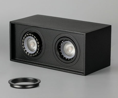 Surface Mounted Ceiling Downlight with 2X5W 2X7W 2X10W  GU10 Bulb Replaceable LED Spot Light AC85-265V Warm/Natural/Cold White