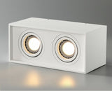 Surface Mounted Ceiling Downlight with 2X5W 2X7W 2X10W  GU10 Bulb Replaceable LED Spot Light AC85-265V Warm/Natural/Cold White