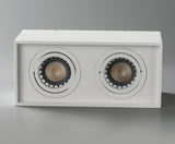 Surface Mounted Ceiling Downlight with 2X5W 2X7W 2X10W  GU10 Bulb Replaceable LED Spot Light AC85-265V Warm/Natural/Cold White