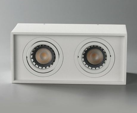 Surface Mounted Ceiling Downlight with 2X5W 2X7W 2X10W  GU10 Bulb Replaceable LED Spot Light AC85-265V Warm/Natural/Cold White