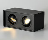 Surface Mounted Ceiling Downlight with 2X5W 2X7W 2X10W  GU10 Bulb Replaceable LED Spot Light AC85-265V Warm/Natural/Cold White