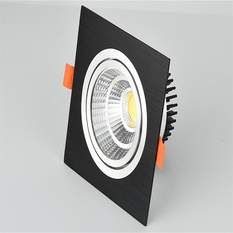 Recessed Square Dimmable LED Downlights 7W 9W 12W 15W 18W COB LED Ceiling Lamp Warm/Cold White LED Spot Lights Indoor Lighting