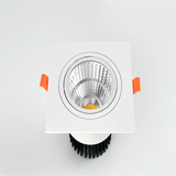 Recessed Square Dimmable LED Downlights 7W 9W 12W 15W 18W COB LED Ceiling Lamp Warm/Cold White LED Spot Lights Indoor Lighting