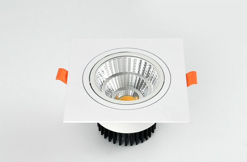 Recessed Square Dimmable LED Downlights 7W 9W 12W 15W 18W COB LED Ceiling Lamp Warm/Cold White LED Spot Lights Indoor Lighting