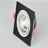 Recessed Square Dimmable LED Downlights 7W 9W 12W 15W 18W COB LED Ceiling Lamp Warm/Cold White LED Spot Lights Indoor Lighting