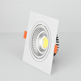 Recessed Square Dimmable LED Downlights 7W 9W 12W 15W 18W COB LED Ceiling Lamp Warm/Cold White LED Spot Lights Indoor Lighting