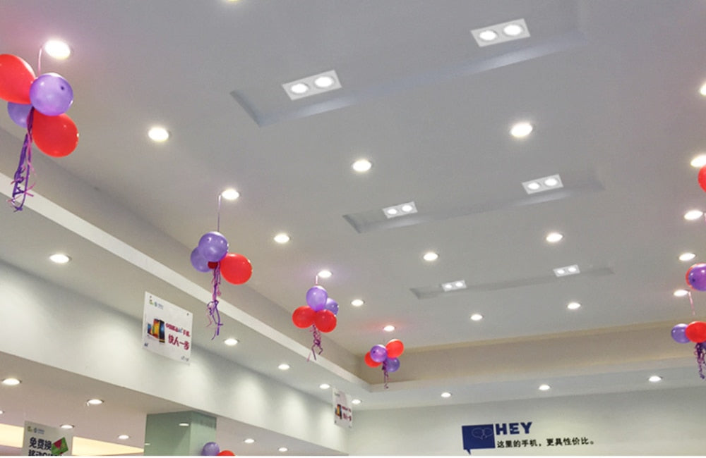 Dimmable Square LED COB Spotlights Ceiling lamp AC85-265V 5W 7W 10W 14W 20W recessed Downlights LED Panel light indoor lighting