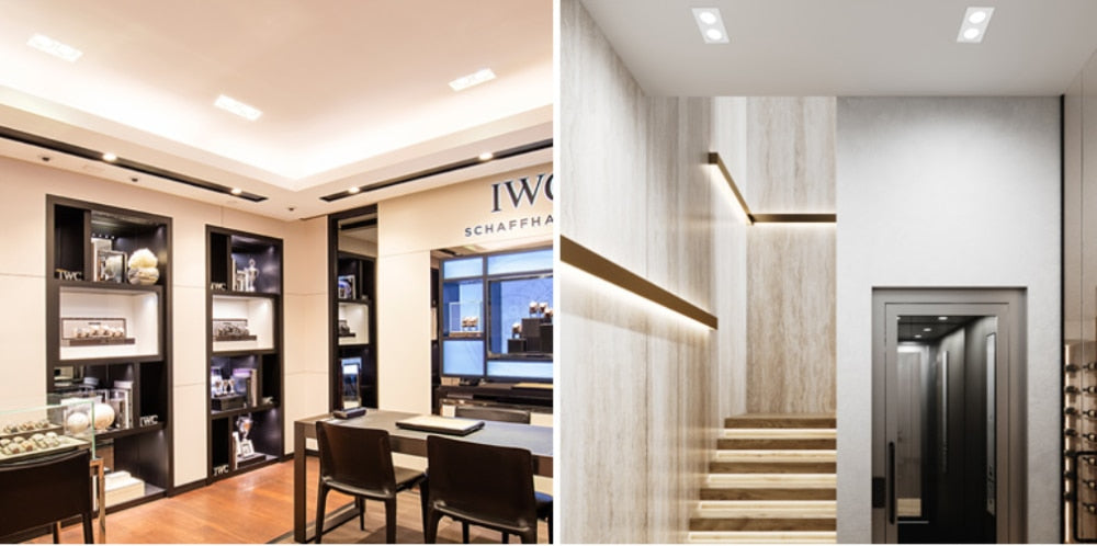 Dimmable Square LED COB Spotlights Ceiling lamp AC85-265V 5W 7W 10W 14W 20W recessed Downlights LED Panel light indoor lighting