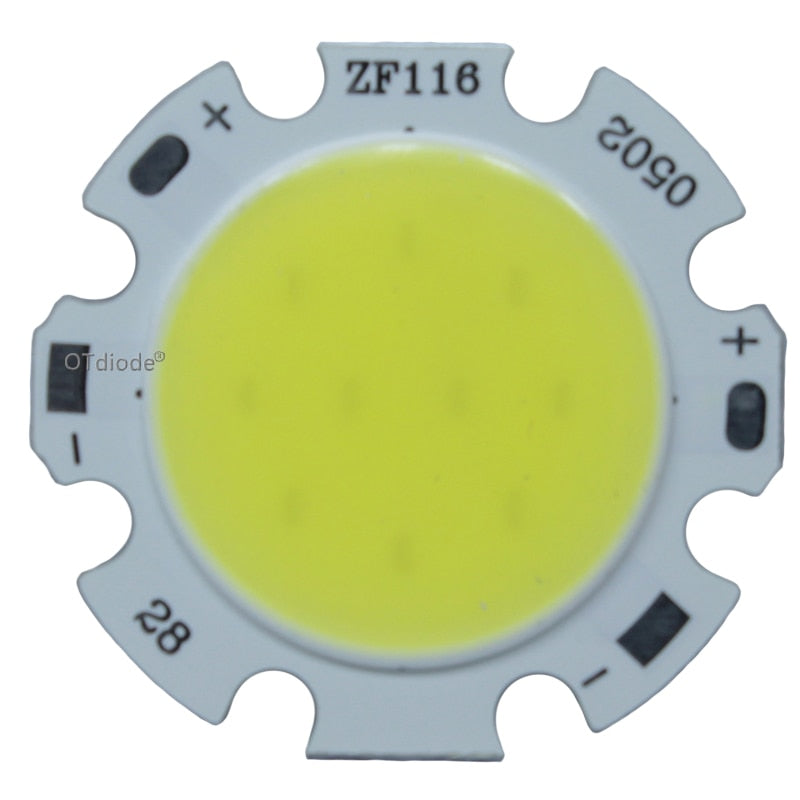 LED COB Chip 28mm 10-100pcs Square Round Lighting Source 3W 5W 7W 10W 12W for Spotlight Downlight Tube Light Ceiling Lamp 300ma