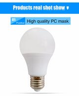 LED lights E27/B22 110v/220v 6pcs/tos aluminum base downlight 6w 9w 12w 15w 18w 21w cold and warm white replacement bulb