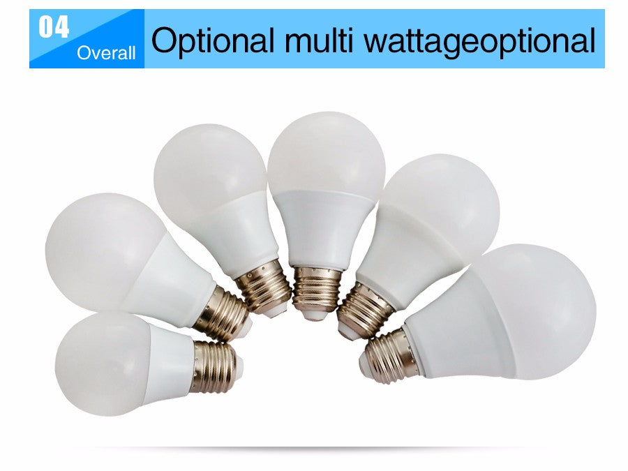 LED lights E27/B22 110v/220v 6pcs/tos aluminum base downlight 6w 9w 12w 15w 18w 21w cold and warm white replacement bulb