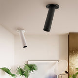 Modern Recessed LED Ceiling Light Long Pipe Tube Angle Adjustable Downlight For Living Room Bedroom Office Spot Lighting Fixture