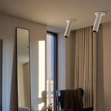 Modern Recessed LED Ceiling Light Long Pipe Tube Angle Adjustable Downlight For Living Room Bedroom Office Spot Lighting Fixture