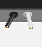 Modern Recessed LED Ceiling Light Long Pipe Tube Angle Adjustable Downlight For Living Room Bedroom Office Spot Lighting Fixture