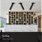 Modern Recessed LED Ceiling Light Long Pipe Tube Angle Adjustable Downlight For Living Room Bedroom Office Spot Lighting Fixture